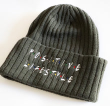 Load image into Gallery viewer, Ribbed Knit Positive Lifestyle Beanie
