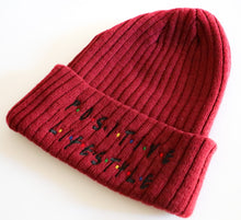 Load image into Gallery viewer, Ribbed Knit Positive Lifestyle Beanie
